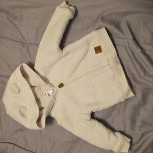 Carter's White Bear Ears Fleece Hoodie Jacket